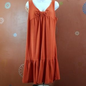 Chadwick's Sun Dress Size 14 Red-Orange